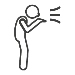 Icon of a stick figure blowing up a luxury floating pool hammock