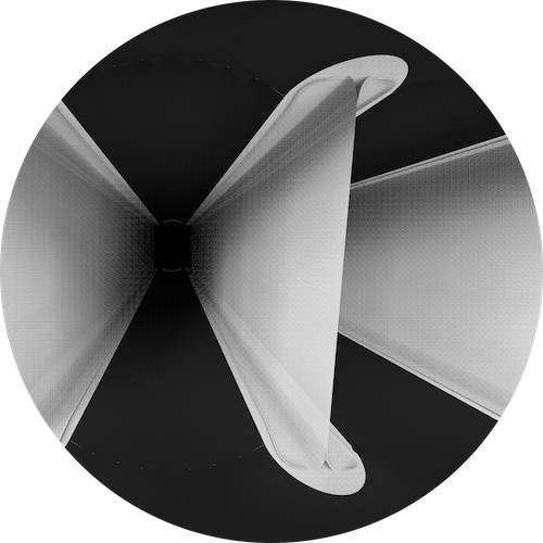 The internal structure of a luxury pool float.