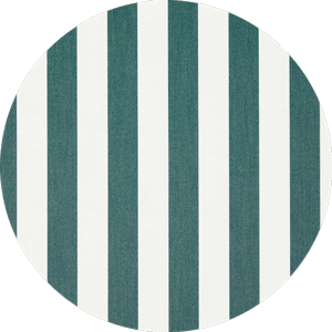 Swatch of a green and white fabric for a luxury pool float.