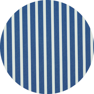 Swatch of a blue and white fabric for a luxury pool float.