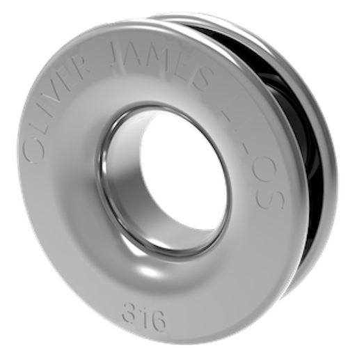 An eyelet used to make a luxury pool float.