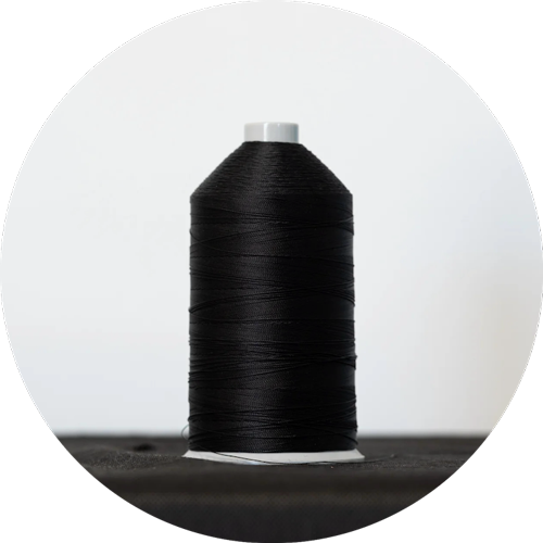 A cone of thread use to make a luxury pool float.