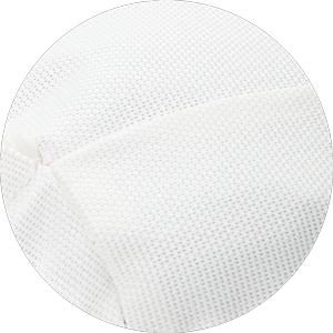 Swatch of the white base a luxury pool float.