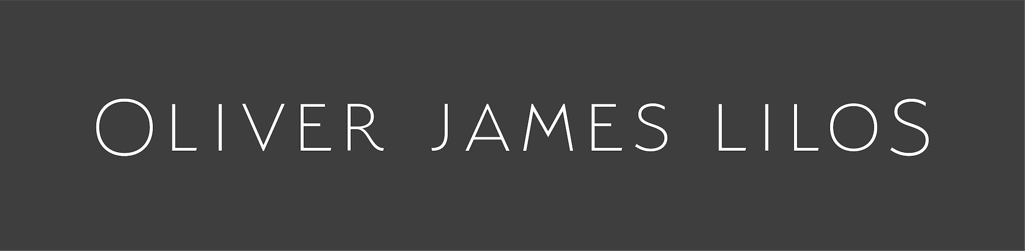 The Oliver James Lilos logo in black and white.